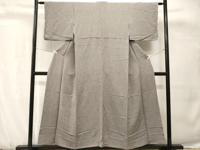 平和屋着物■上質な小紋　溢れ松葉文　鬼しぼ縮緬　正絹　逸品　CABH0729ev