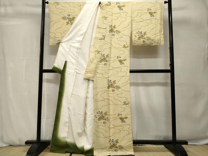 平和屋着物■上質な小紋　松竹梅風景文　正絹　逸品　CABH0730ev