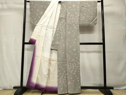 平和屋着物■訪問着　舞椿文　鬼しぼ縮緬　正絹　逸品　CABH0732ev