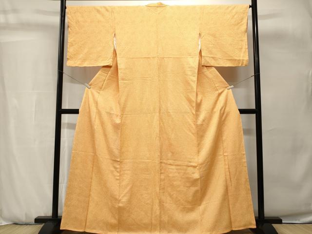 平和屋着物■大変加工の良い総絞り小紋　正絹　逸品　CABH0741ev