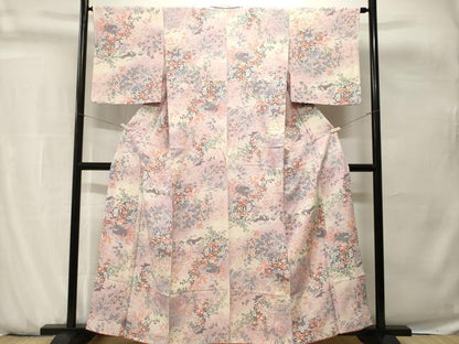 平和屋着物■上質な小紋　御所解文　暈し染め　正絹　逸品　CABH0754ev