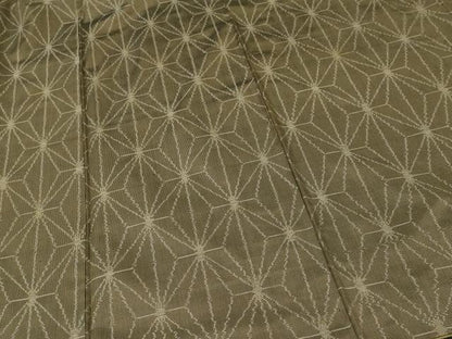 平和屋着物■上質な紬　麻の葉文様　正絹　逸品　CABH0766ev