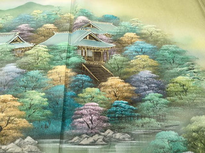 平和屋着物■豪華色留袖　作家物　離宮彩景　暈し染め　金彩　正絹　逸品　未使用　CABH0780ev