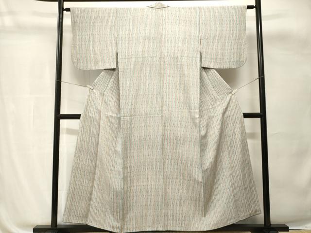 平和屋着物■上質な小紋　縞　正絹　逸品　CABH0790ev