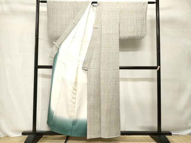 平和屋着物■上質な小紋　縞　正絹　逸品　CABH0790ev