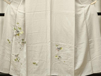 平和屋着物■訪問着　蔦の葉花文　蛍暈し　金彩　正絹　逸品　CABH0802ou