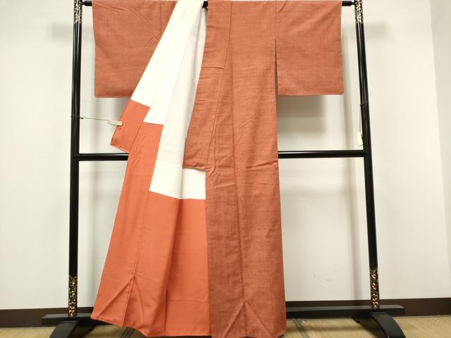平和屋着物■上質な紬　霞文　正絹　逸品　CABH0805ou