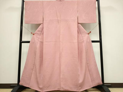 平和屋着物■上質な紬　流水地紋　虹色　正絹　逸品　CABH0809ou