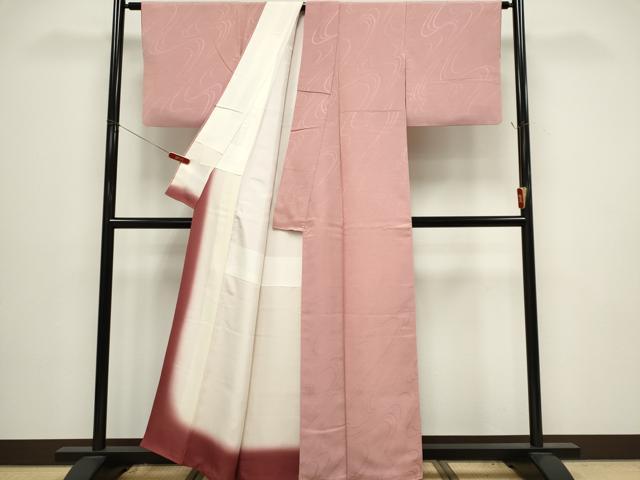 平和屋着物■上質な紬　流水地紋　虹色　正絹　逸品　CABH0809ou