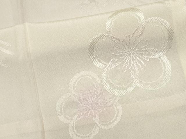 平和屋着物■長襦袢　無双仕立て　舞梅地紋　正絹　逸品　CABH0821ou