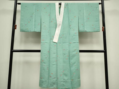平和屋着物■長襦袢　無双仕立て　飛鶴文　正絹　逸品　CABH0823ou