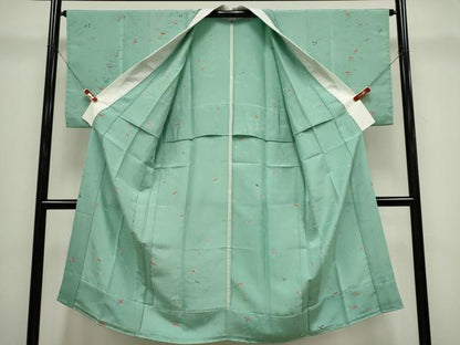 平和屋着物■長襦袢　無双仕立て　飛鶴文　正絹　逸品　CABH0823ou