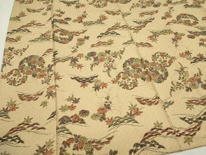 平和屋着物■上質な小紋 草花文 正絹 逸品 CABH0833ou
