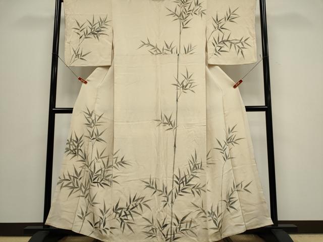 平和屋着物■訪問着 笹竹文 正絹 逸品 CABH0835ou