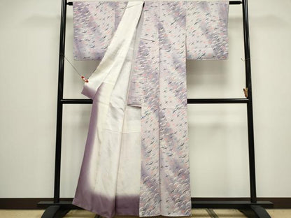 平和屋着物■上質な小紋 飛鶴文 暈し染め 正絹 逸品 CABH0837ou