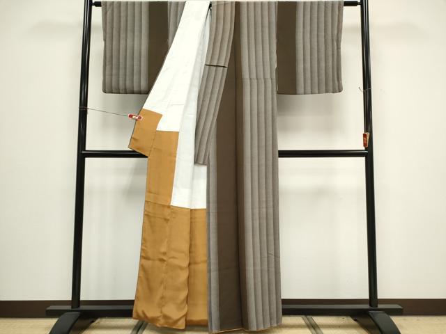 平和屋着物■上質な小紋　作家物　間道　正絹　逸品　CABH0841ou
