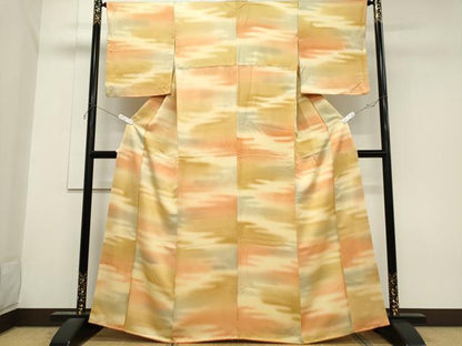 平和屋着物■上質な小紋 霞文 暈し染め 正絹 逸品 CABH0847ou
