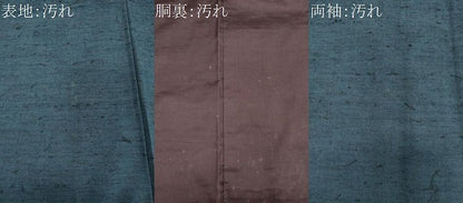 平和屋着物■男性 髭紬 霞文 青藍色 正絹 逸品 CABH0851ou