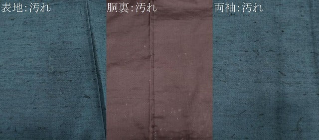 平和屋着物■男性 髭紬 霞文 青藍色 正絹 逸品 CABH0851ou