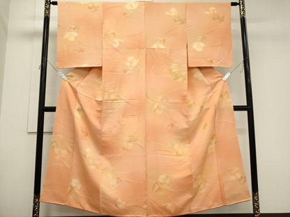 平和屋着物■上質な小紋 地紋起こし 舞花文 暈し染め 正絹 逸品 CABH0852ou