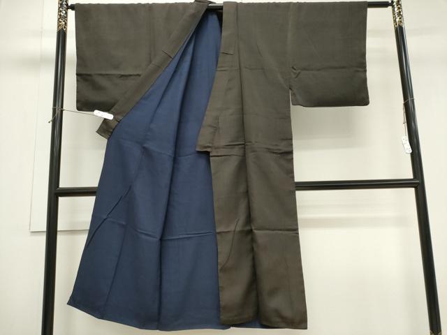 平和屋着物■男性 お召 縞 正絹 逸品 CABH0854ou