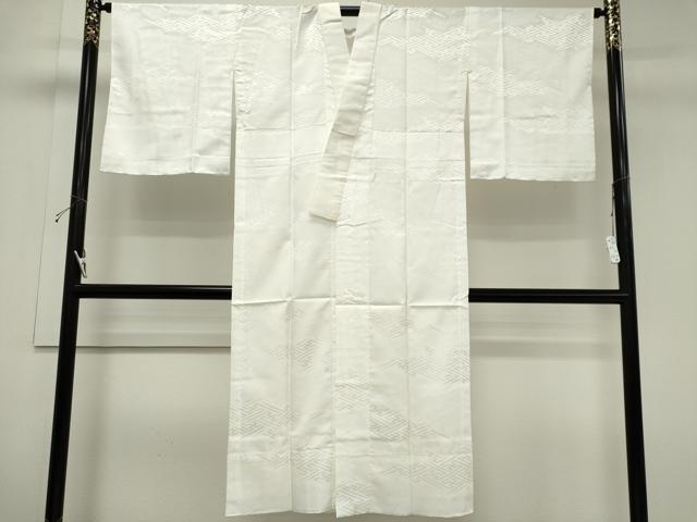 平和屋着物■長襦袢　無双仕立て　紗綾形地紋　洗える着物　CABH0858ou