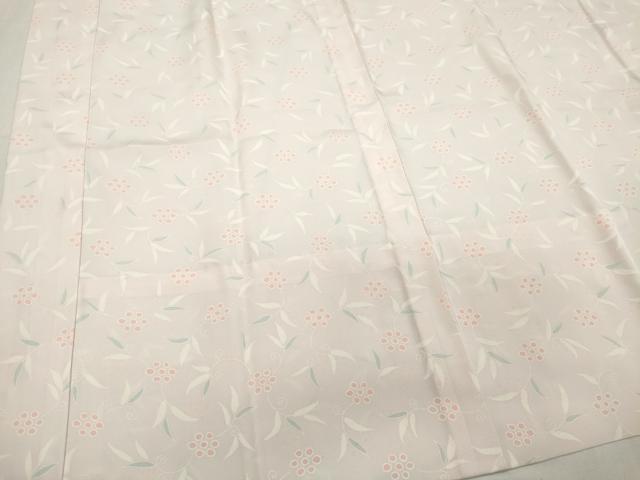 平和屋着物■長襦袢　無双仕立て　花唐草地紋　正絹　逸品　CABH0859ou