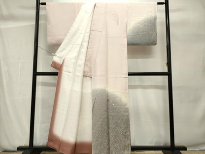 平和屋着物■訪問着　刺繍　吹き寄せ文　金彩　正絹　逸品　CABH0880ou
