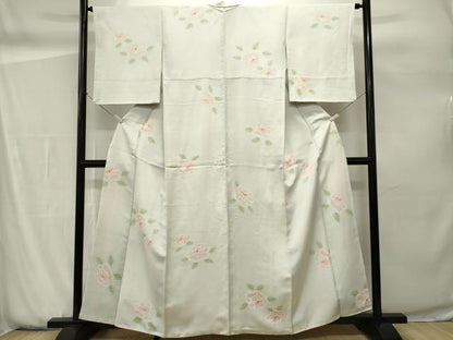 平和屋着物■上質な小紋　牡丹　暈し染め　正絹　逸品　CABH0882ou
