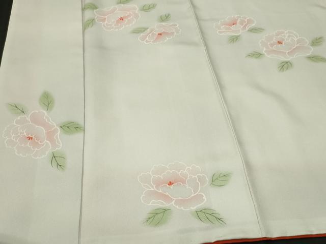 平和屋着物■上質な小紋　牡丹　暈し染め　正絹　逸品　CABH0882ou