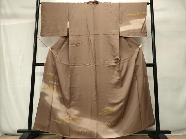 平和屋着物■訪問着　駒刺繍　雲取り霞文　暈し染め　金彩　正絹　逸品　CABH0883ou