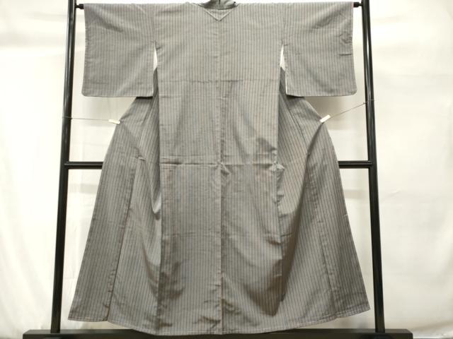 平和屋着物■上質な紬　縞　正絹　逸品　CABH0888ou