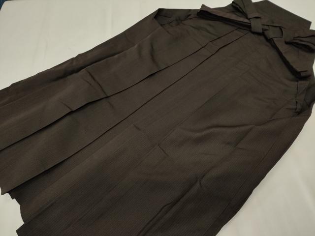 平和屋着物●男性　行灯袴　お召地　縞　正絹　逸品　CABH0892ou