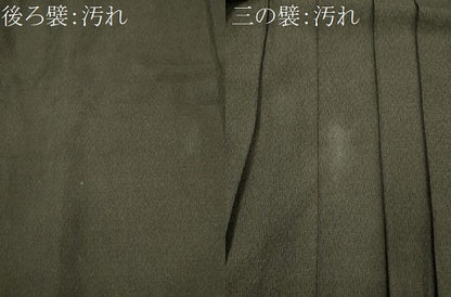 平和屋着物●男性　行灯袴　お召地　杢目文様　正絹　逸品　CABH0894ou