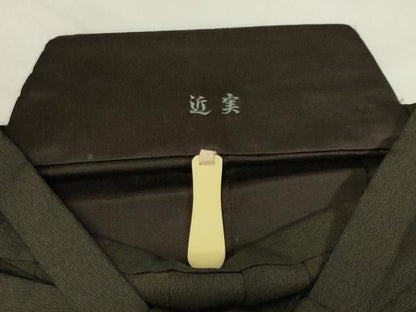 平和屋着物●男性　行灯袴　お召地　杢目文様　正絹　逸品　CABH0894ou