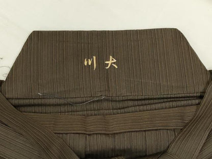 平和屋着物●男性　行灯袴　縞　正絹　逸品　CABH0895ou