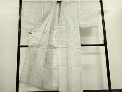 平和屋着物＊夏物　男性　小紋・浴衣兼用　格子柄　綿麻　逸品　CABH0903ou