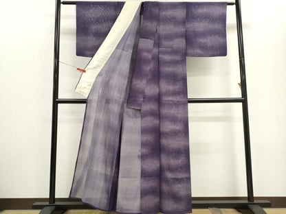 平和屋着物＊夏物　江戸小紋　絽　霞文　正絹　逸品　CABH0906ou