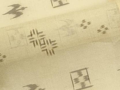 平和屋着物＊夏物　本場琉球絣　夏琉球　正絹　逸品　CABH0907ou