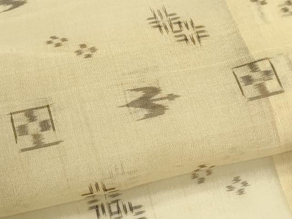 平和屋着物＊夏物　本場琉球絣　夏琉球　正絹　逸品　CABH0907ou