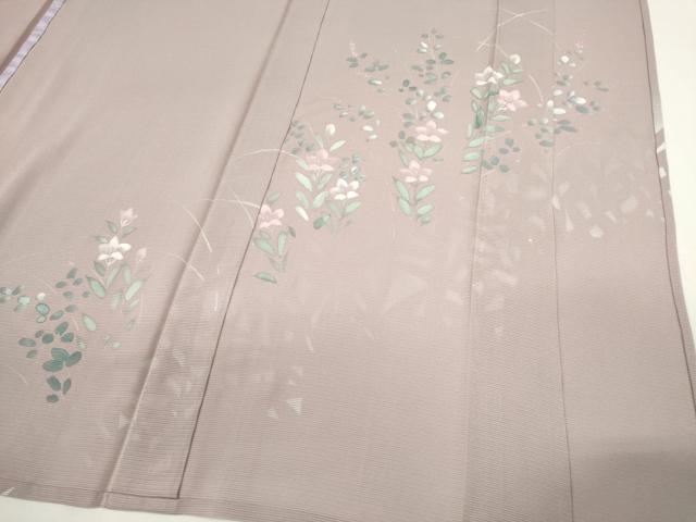 平和屋着物＊夏物　訪問着　絽　草花文　暈し染め　正絹　逸品　CABH0909ou