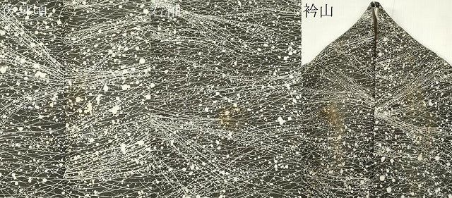 平和屋着物＊夏物　小紋　絽　霞文　正絹　逸品　CABH0913ou
