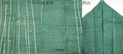平和屋着物＊夏物　訪問着　絽　ろうけつ染め　間道　銀糸　阪急百貨店扱い　正絹　逸品　CABH0916ou