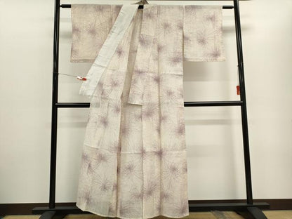 平和屋着物＊夏物　小紋　紗　乱菊　正絹　逸品　CABH0917ou