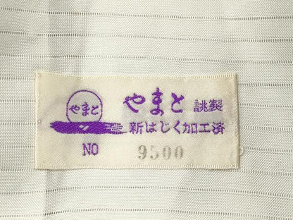 平和屋着物＊夏物　紗紬　幾何学文　やまと誂製　正絹　逸品　CABH0919ou