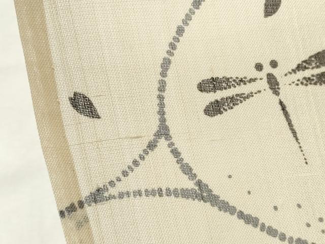 平和屋着物＊夏物　紗紬　とんぼ　正絹　逸品　CABH0920ou