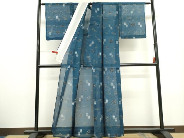平和屋着物＊夏物　本場琉球絣　夏琉球　正絹　逸品　CABH0921ou
