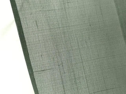 平和屋着物＊西陣　夏物　男性　紗紬　利休鼠色　証紙付き　正絹　逸品　CABH0922ou