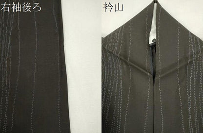 平和屋着物＊夏物　本場大島紬　夏大島　間道　正絹　逸品　CABH0924ou