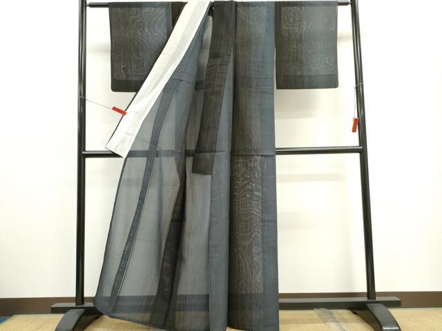 平和屋着物＊夏物　本場大島紬　夏大島　間道　正絹　逸品　CABH0924ou